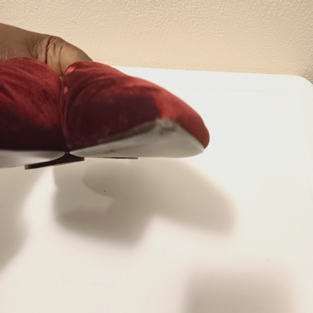 Michael Kors| Velvet Slip On Mule Burgundy Merlot Wine Sz 40/ US 9.5 - Picture 3 of 11